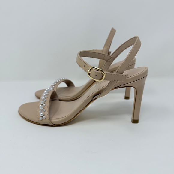 New Stuart Weitzman Dancer Pearl Sandal Nude Sz 6 - Picture 7 of 12